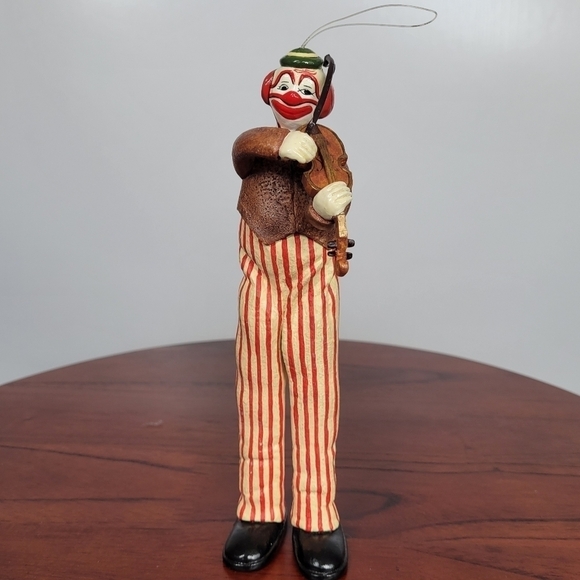 Vintage Rare MMA MCNY‎ Violinist Clown Ornament Circus Music Band Holiday Resin - Picture 3 of 14